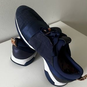 Ted Baker blue suede sneakers